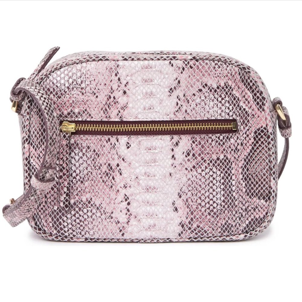 ⭐HOST PICK⭐ Small Dianne Snake Embossed Crossbody Bag in Pink - Picture 2 of 5